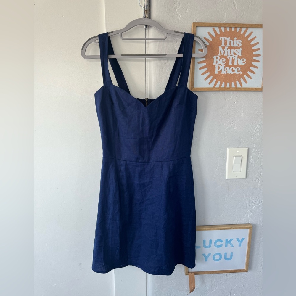 Reformation Miso Dress Danube Size 8 Never Worn